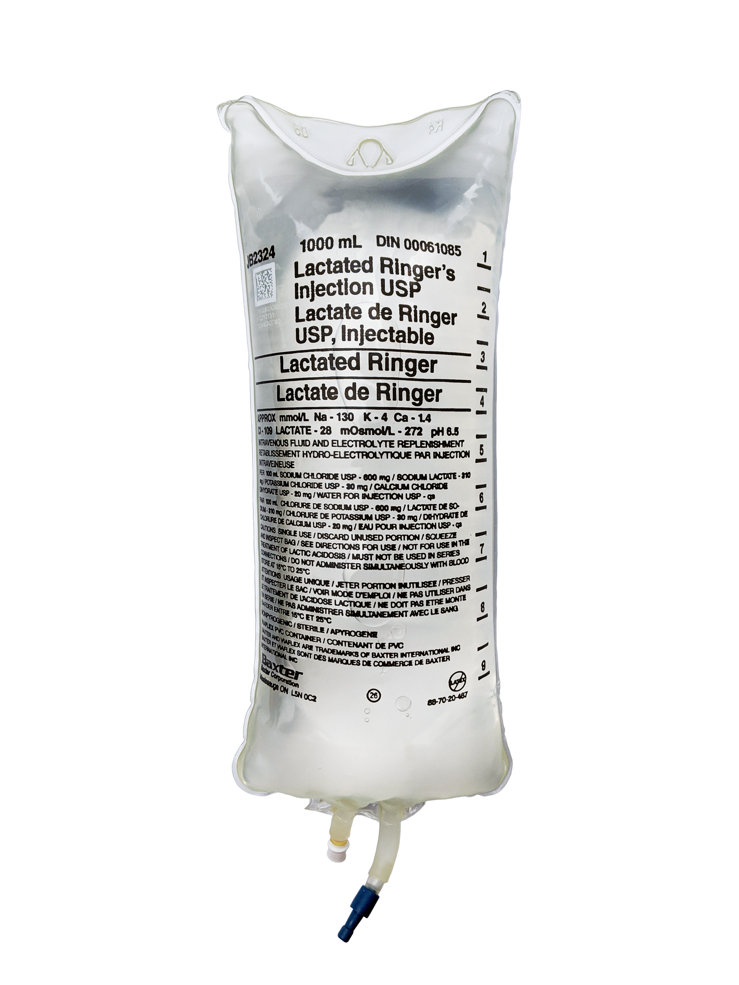 Baxter Lactated Ringer's Injection USP VIAFLEX PVC Container