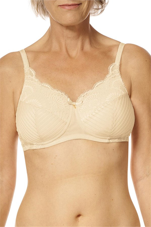 Amoena Karolina Padded Wire-Free Pocketed Bra, Sand, 36C — Default Title