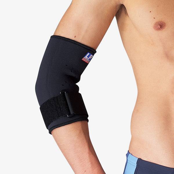 LP Support 723 Tennis Elbow Support with Strap, Black, Small