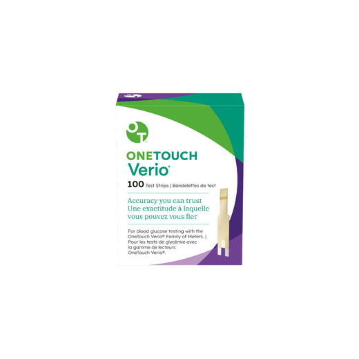 OneTouch Verio Blood Glucose Test Strips, Box of 100