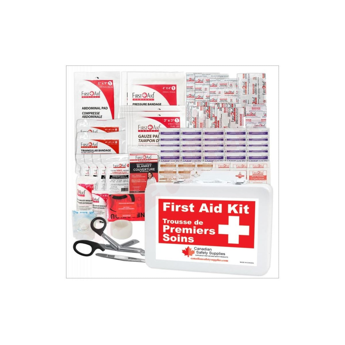 Safe Cross 51610 Type 2 Basic Small First Aid Kit, 2–25 Workers