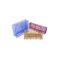 BND Vinyl-Coated Wire Test Tube Rack, Blue, 72-Place