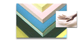 Layered Vita SunMate memory foam sheet stock