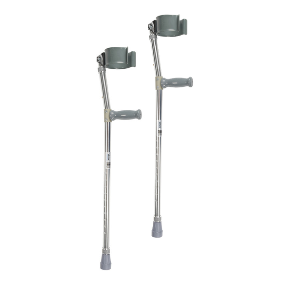 Drive Medical Bariatric Steel Forearm Crutches