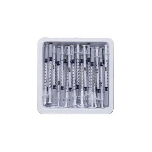 BD Allergist Tray Syringe with PrecisionGlide Needle