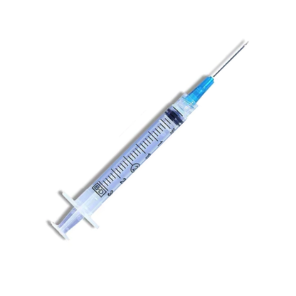 BD Luer-Lok™ Syringe with Attached Needle 3mL (3cc)