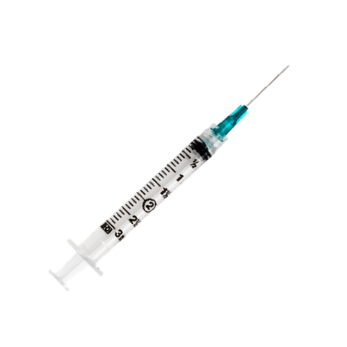 BD Luer-Lok™ Syringe with Attached Needle 3mL (3cc)