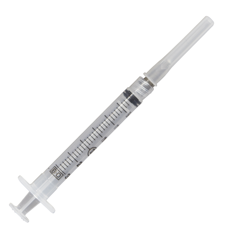 BD Luer-Lok™ Syringe with Attached Needle 3mL (3cc)