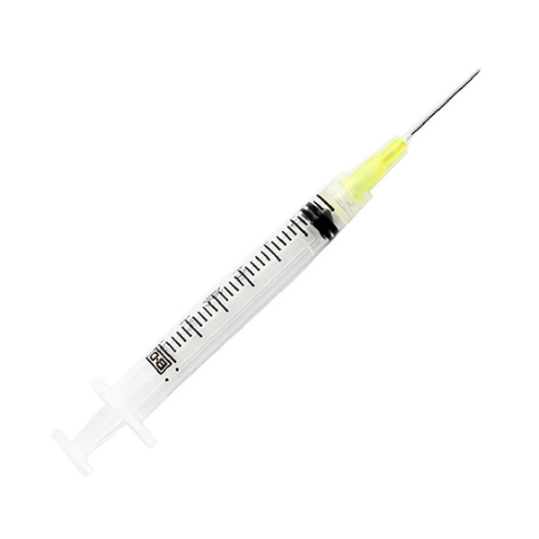 BD Luer-Lok™ Syringe with Attached Needle 3mL (3cc)