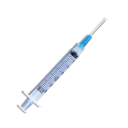 BD Luer-Lok™ Syringe with Attached Needle 3mL (3cc)
