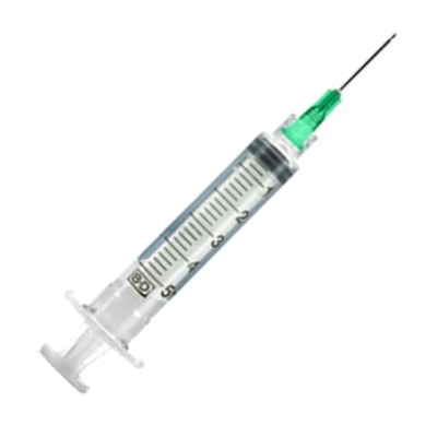 BD Luer-Lok™ Syringe with Attached Needle 5mL (5cc)
