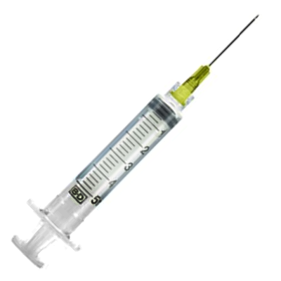 BD Luer-Lok™ Syringe with Attached Needle 5mL (5cc)