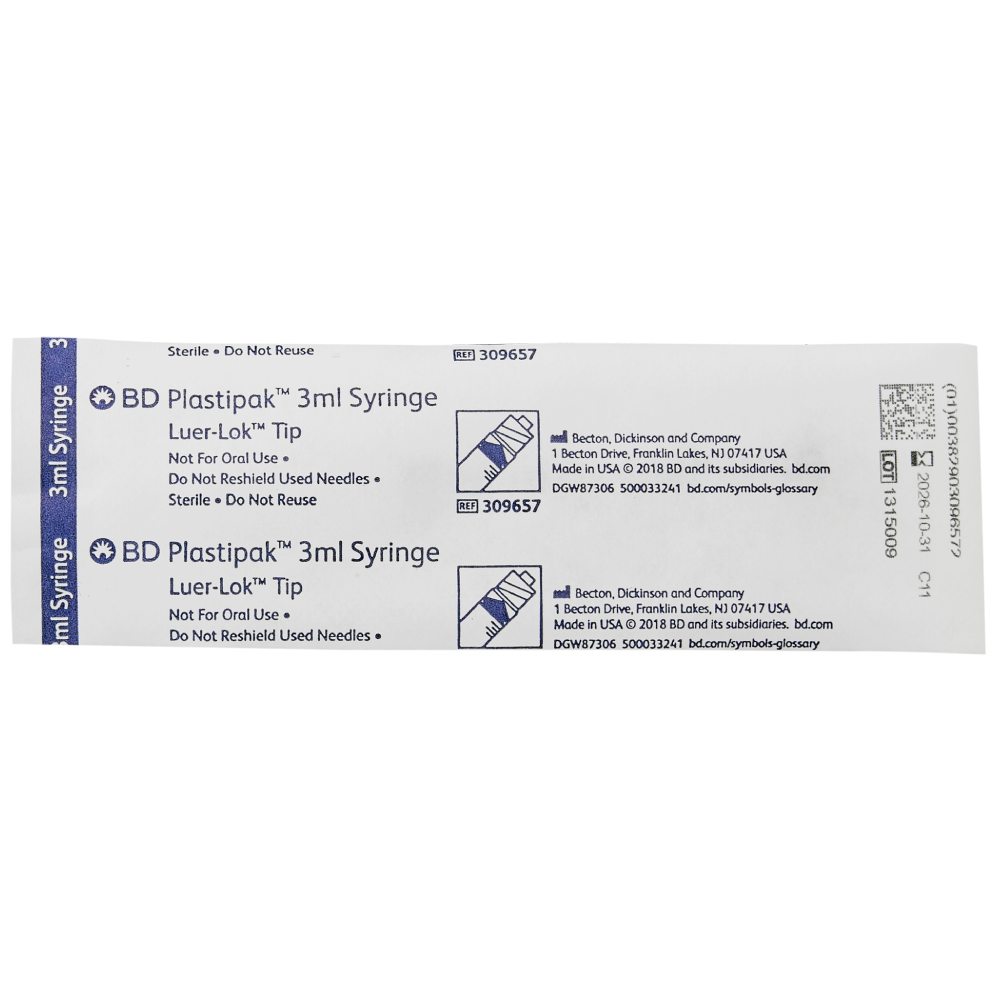 BD Syringes 3mL (3cc)
