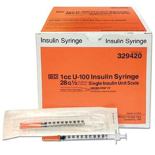 BD Micro-Fine™ IV Insulin Syringes (Harm Reduction)