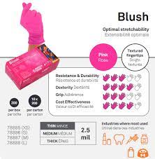 Blush Nitrile Powder-Free Examination Gloves