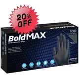 Aurelia BoldMAX Black Nitrile Exam Gloves