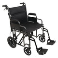 ProBasics Bariatric Steel Transport Chair, 22 in Seat