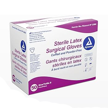 Dynarex Sterile Latex Surgical Gloves