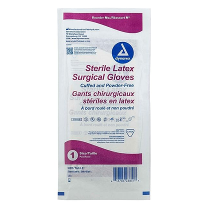Dynarex Sterile Latex Surgical Gloves