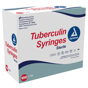 Dynarex Tuberculin Syringes with Needle 1cc