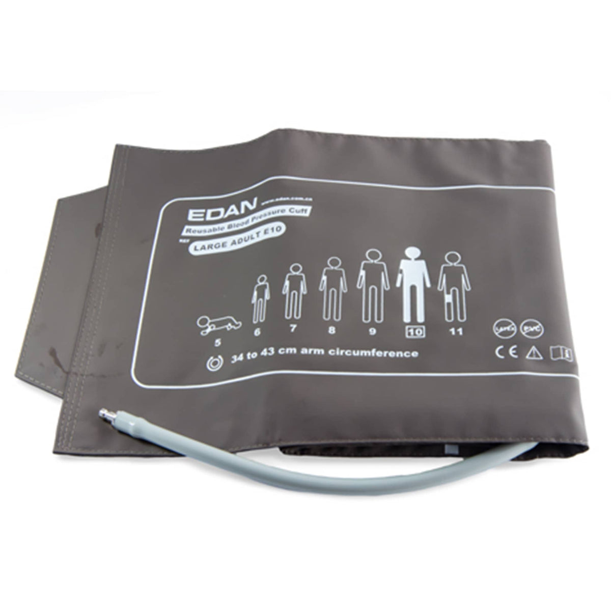 Edan E10 Reusable Large Adult NIBP Cuff, 34–43 cm