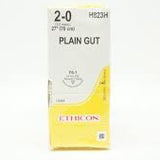 Ethicon Plain Gut Absorbable Suture 27" 2-0 with FS-1 Reverse Cutting Needle