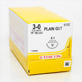 Ethicon Plain Gut Absorbable Monofilament Suture 18" 3-0 with X-1 Reverse Cutting Needle
