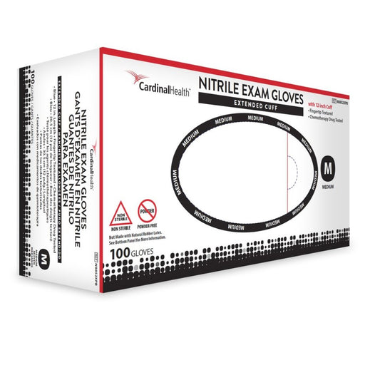 Cardinal Health 12" Extended Cuff Nitrile Exam Glove