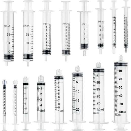 Sol-M 3-piece Syringes without Needle