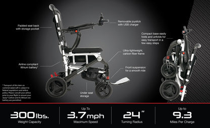 Pride Mobility Jazzy Carbon Wheelchair
