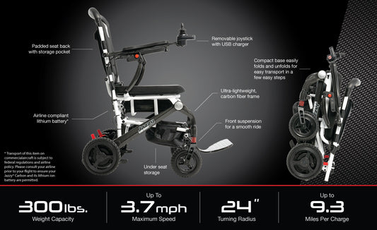 Pride Mobility Jazzy Carbon Wheelchair