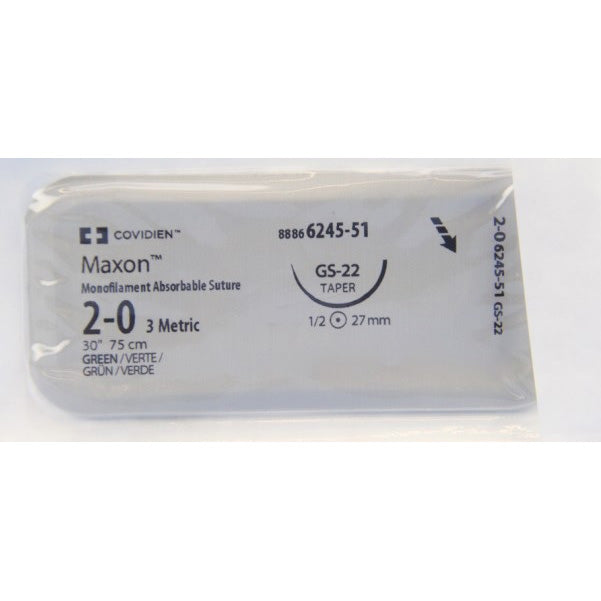 Maxon™ Absorbable Suture 2-0 30" GS-22 Taper Needle