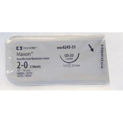 Maxon™ Absorbable Suture 2-0 30" GS-22 Taper Needle
