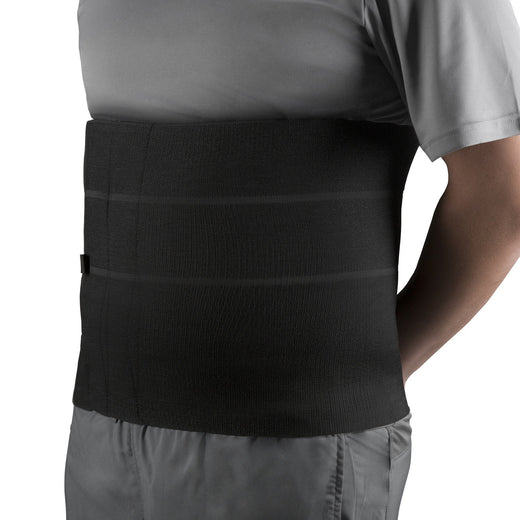 OTC four-panel abdominal binder, black, X-Large 41 to 44 inches