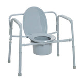 Drive Medical Folding Steel Commode