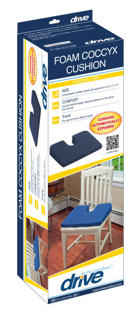 Drive Medical Compressed Foam Coccyx Cushion