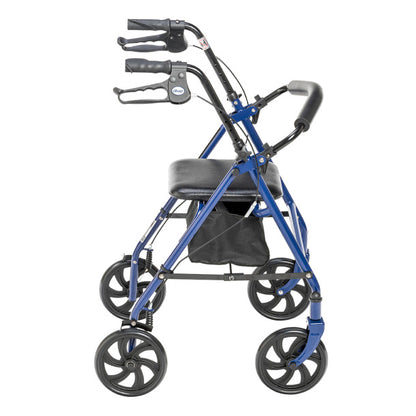 Drive Medical 4-Wheel Rollator with 7.5" Casters
