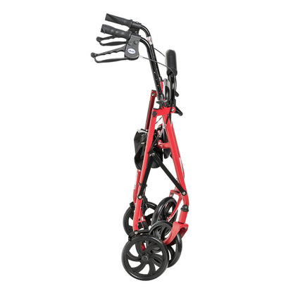 Drive Medical 4-Wheel Rollator with 7.5" Casters