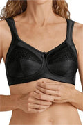 Amoena Isadora Wire-Free Mastectomy Bra (44114) - Black