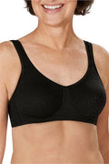 Amoena Mona Wire-Free Mastectomy Bra (0591) - Black