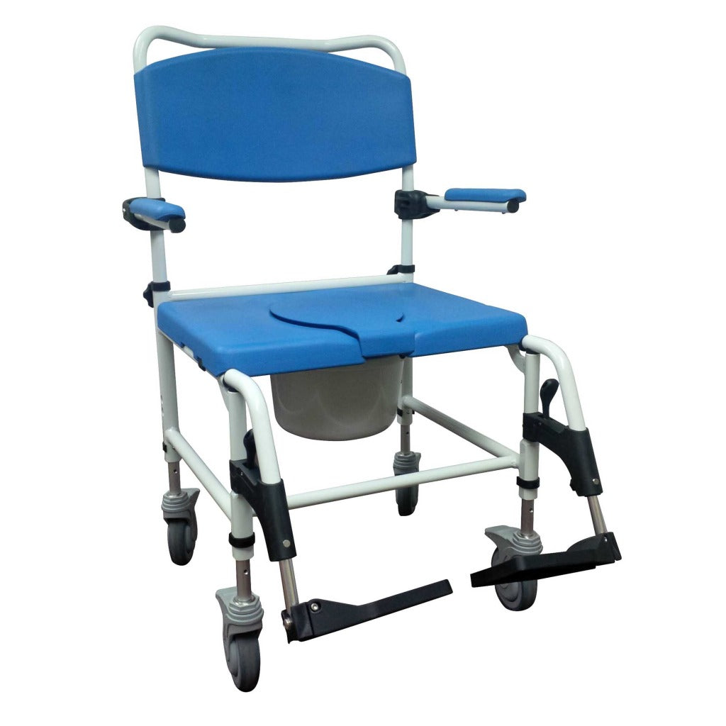 Drive Medical Aluminum Rehab Shower Commode Chair