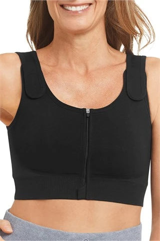 Amoena Pamela Seamless Post-Surgical Bra (45011) - Black