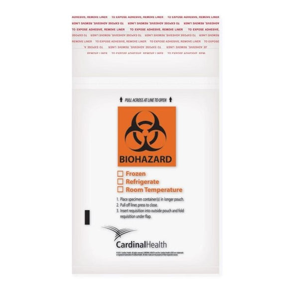 Biohazard Specimen Transport Bags with Biohazard Symbol