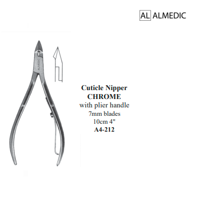 Almedic Cuticle Nippers 4"