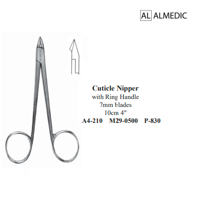 Almedic Cuticle Nippers 4"