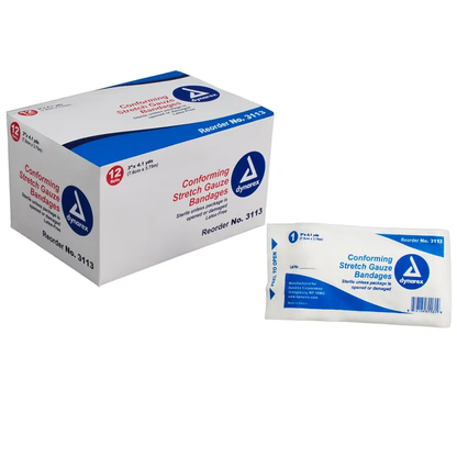 Dynarex Conforming Stretch Gauze Rolls