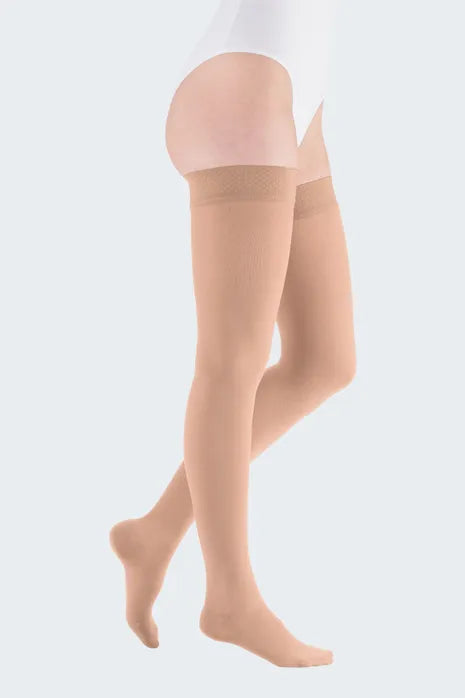 Mediven Plus Thigh Length Regular W/Topband Compression Stockings , Closed Toe Class 2