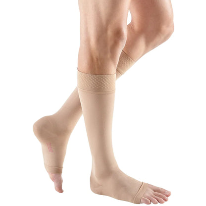 Mediven Forte Calf Length Petite Open Toe Compression Stocking W/Topband Class 2