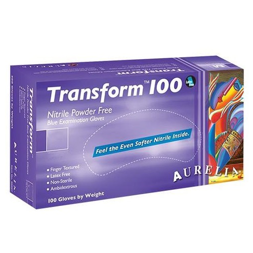 Aurelia Transform100 Blue Nitrile Gloves